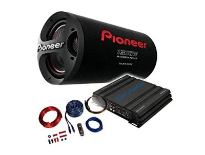 Mediadox Pioneer/Crunch Basspaket - 2-Kanal Endstufe/Verstärker+30cm Subwoofer+Kabel-Set/TS-WX306T + GPX-500.2 + KABELKIT von Mediadox