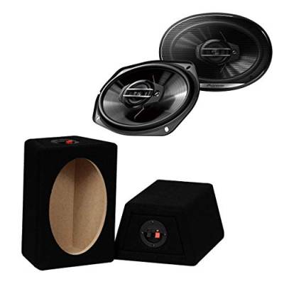 Mediadox Pioneer 3-Wege Aufbau 16x23cm (6x9) Oval Lautsprecher/Speaker/Boxen Triax MDF Gehäuse (Paar) 420 Watt Maximal Leistung Set von Mediadox