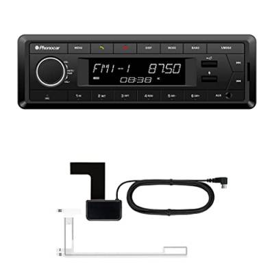 Phonocar VM064 USB-Autoradio mit DAB+ & Bluetooth Freisprecheinrichtung (USB, AUX-In, SD, 1x Pre-Out 2,5V, 4x40 W inkl. DAB+ Antenne), Schwarz von Mediadox