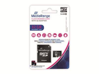 MEDIARANGE MicroSD-Card Class 10, 32 GB von Mediarange
