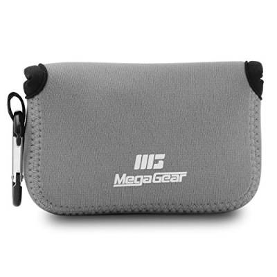 MegaGear MG718 Ultraleichte Kameratasche aus Neopren kompatibel mit Panasonic Lumix DC-TZ95, DC-TZ90, DMC-TZ100 - Grau von MegaGear