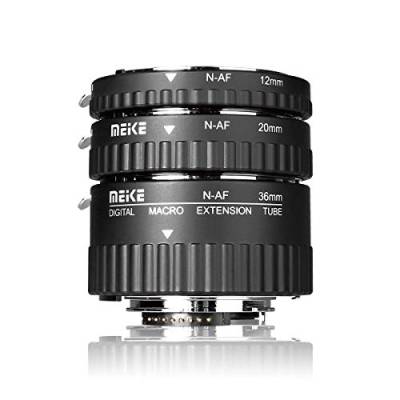 MEIKE MK-N-AF1-A Makro Elektronische Halterung Autofokus Makro Metall Verlängerungsrohr Adapter Für Nikon DSLR Kamera von Meike