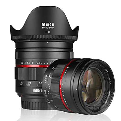 Meike MK-50 mm F1.2 große Blende Vollformat manueller Fokus Festobjektiv kompatibel mit Canon EOS EF Mount DSLR-Kameras von Meike