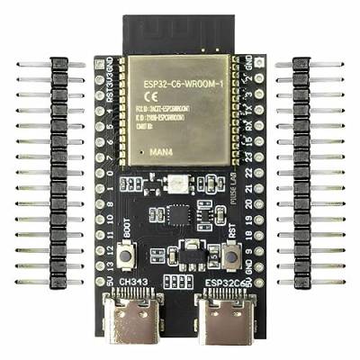 Melchior ESP32-C6-DevKitC-1-N4 ESP32-C6 Entwicklungsplatine Kernplatine RISC-V ESP32 WiFi-Modul Typ-C Entwicklungsplatine Kernplatine Langlebig Einfache Installation Einfach zu Verwenden von Melchior