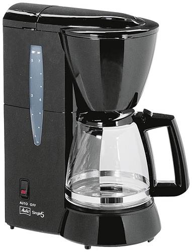 Melitta Single 5® Kaffeemaschine Schwarz Fassungsvermögen Tassen=5 Glaskanne von Melitta