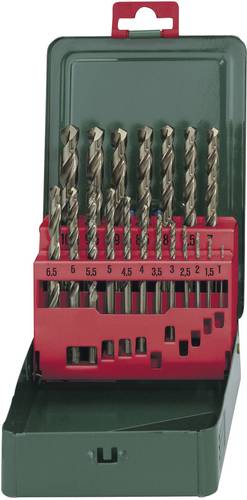 Metabo 627157000 HSS Metall-Spiralbohrer-Set 19teilig Cobalt DIN 338 Zylinderschaft 1 Set von Metabo