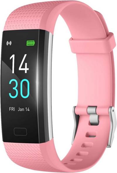 MicLee Fur Damen Herren Fitness Armband Wasserdicht IP68 Farbbildschirm Smartwatch (0,96 Zoll, Android iOS), Mit Aktivitätstracker Schrittzähler Sportuhr Anruf SMS Beachten von MicLee