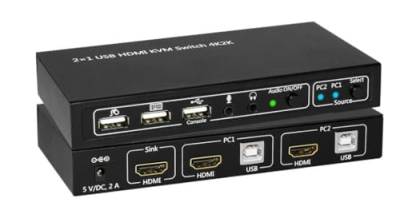 HDMI & USB KVM Switch 2 Ports von MicroConnect