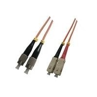 MicroConnect fib720005 5 m FC SC Rot LWL-Kabel – Glasfaserkabel-(FC, SC, Rot, männlich/männlich, 5 m) von MicroConnect