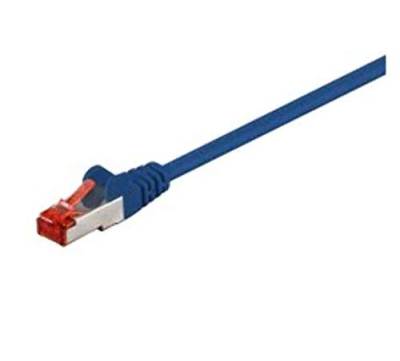 Microconnect - F/UTP CAT6 0,25 m blau PVC von MicroConnect