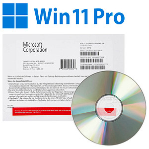 Microsoft Windows 11 Pro Betriebssystem 64 bit OEM Vollversion (DVD) von Microsoft