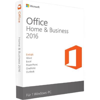 Office 2016 Home & Business, Vollversion, ESD, 32- und 64-bit Ausführung von Microsoft