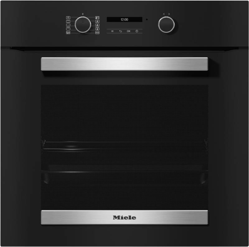 H 2467 B Einbaubackofen obsidianschwarz/edelstahl-look / A+ von Miele