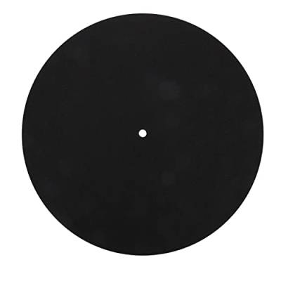 Mikikit Plattenspieler-Plattenmatte 7-Zoll-Filz-Gummischeiben-Schutzmatte Plattenspieler-Slipmat-Pad Für Vinyl-Plattenspieler von Mikikit