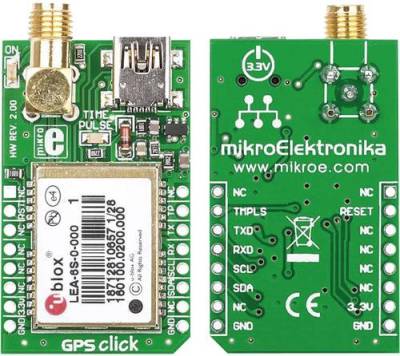 MikroElektronika MIKROE-1032 GPS Empfängerboard 1St. von MikroElektronika