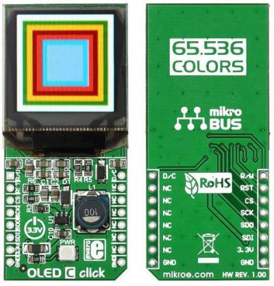 MikroElektronika OLED C click mikroBUS™ Display-Modul 2.8cm (1.1 Zoll) von MikroElektronika
