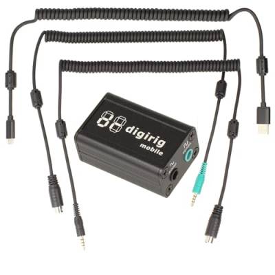 Minadax DIGIRIG Mobile KIT | Revolutionäres Digital-Interface für Amateurfunk, kompatibel mit Yaesu FT-8xx + Kabel Set + USB Kabel - Logic Levels(Default) von Minadax