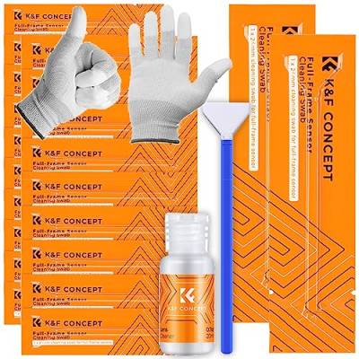 Minadax KF Sensor Reinigungs-Set Vollformat 20x 24mm Swabs + Handschuhe + 20ml Reiniger von Minadax