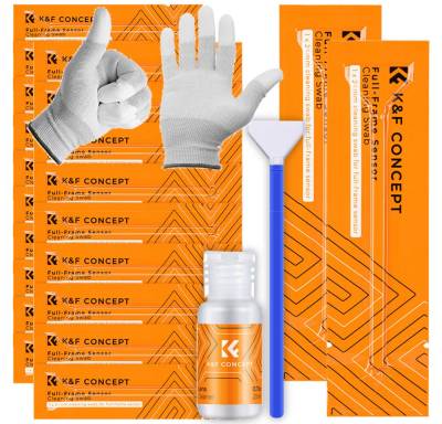 Minadax Kamerazubehör-Set Minadax KF Sensor Reinigung Vollformat 20x Swabs 20ml Reiniger Hands. von Minadax