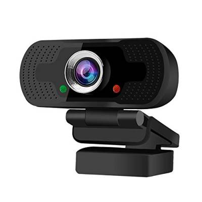 Mingfuxin 1080P Full HD Webcam, USB-Desktop-Kamera mit integriertem Mikrofon für Skype, FaceTime, Hangouts, WebEx, PC/Mac/Laptop/Macbook/Tablet von Mingfuxin