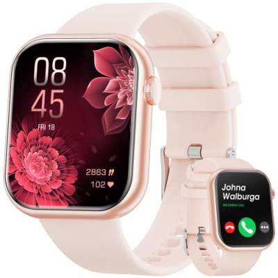 Mingtawn Smartwatch für Herren, Anrufe, 1,85 Smartwatch, Full-Touchscreen, wasserdicht, IP67, Fitness Smart Watch mit Herzfrequenz Sauerstoff im Blut für Android und iOS von Mingtawn