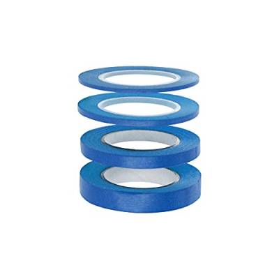 Modelcraft Flexibles Abdeckband, 4 Stück, blau, 1, 2, 3 und 6 mm von Modelcraft