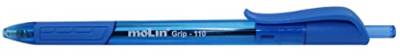 Molin - Druckkugelschreiber blau, 12 Stück von Molin
