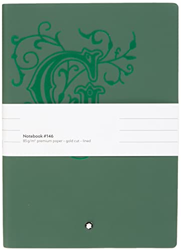 Montblanc Hommage to Brothers Grimm Notizbuch aus Leder in der Farbe Grün 96 Blatt/192 Seiten, Maße: 21cm x 15cm x 1,8cm, 129464 von Montblanc