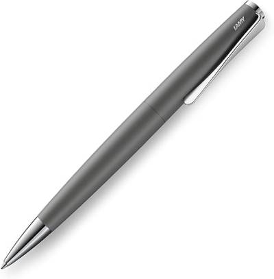 Montegrappa Harmonia Kugelschreiber aus Messing und Harz in der Farbe Schwarz-Silber, Länge: 14cm, ISA1RRAC von Montegrappa