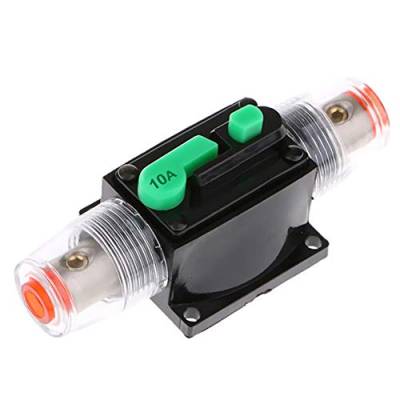 Auto Leistungsschalter 10A,MoreChioce DC 12V 24V Wasserdichter Audio Inline Leistungsschalter Sicherungshalter Reset Sicherungshalter für Auto Audio Solar Wechselrichtersystem Schutz von MoreChioce