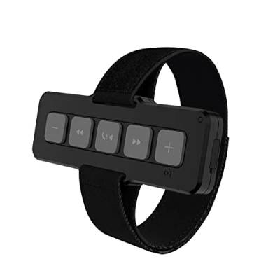 Bluetooth 5.0 Fernbedienung Auto Media Button, MoreChioce USB Wiederaufladbare Wireless Media-Knopf Bluetooth Fernbedienung Remote Kontroller Motorrad Music Play Fernbedienung Lenkradfernbedienung von MoreChioce