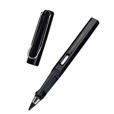 Morelax Tintenlose Bleistifte Ewig,Technologie Unbegrenztes Schreiben Eternal Pencil, Unendlicher Bleistif, Ewiger Bleistift No Ink Pen Magic Pencils (Schwarz) von Morelax