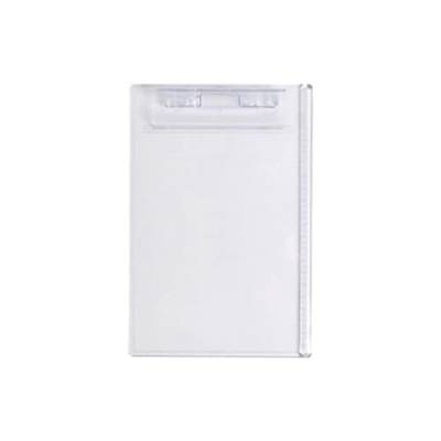 Morningmo A4 Acryl Klemmbrett A4 A5 Klemmbrett Papierhalter Schreibtafel mit Low Profile Clip und Lineal Skala Rand für Dokumente Transparent Klemmbrett von Morningmo