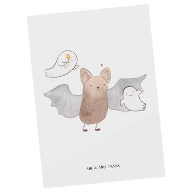 Mr. & Mrs. Panda Postkarte Fledermaus Gespenster - Geschenk, Geschenkkarte, Geburtstagskarte, Dekoration, Geschenke, Süßes sonst gibt's saures, von Mr. & Mrs. Panda