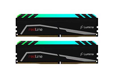 Mushkin Redline Lumina - DDR4 RGB Gaming DRAM - 32GB (2x16GB) UDIMM Memory Kit - 4000MHz (PC4-32000) CL-18 - 288pin 1,35V Desktop RAM - XMP Ready - LED Heatsink - (MLA4C400JNM16GX2) von Mushkin Enhanced