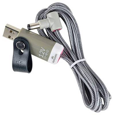 MyVolts Ripcord-USB-Ladekabel mit 12V DC Ausgangsstecker kompatibel mit Elektron Octatrack MKII Sampler von MyVolts