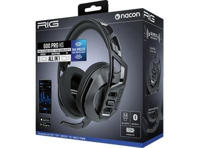 NACON Gaming RIG 600HS PRO, On-ear Headset Bluetooth Schwarz von NACON