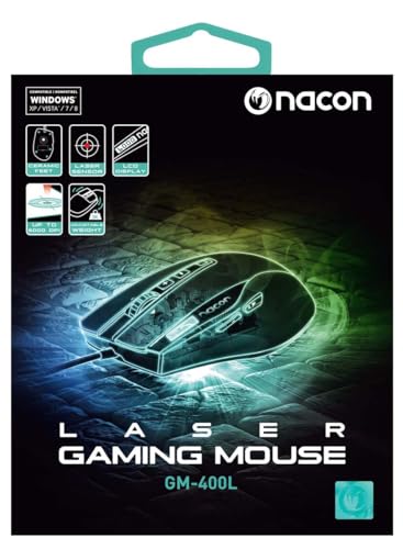 Nacon GM-400L Laser Gaming Maus (6000dpi, mehrfarbige Beleuchtung) von NACON