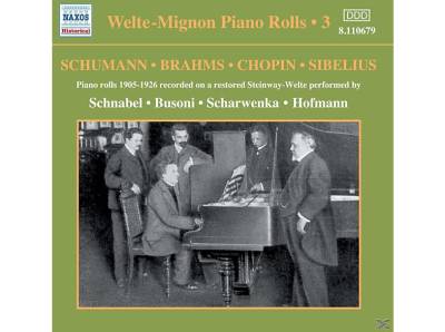 Ferruccio Dante Michelangelo Benvenuto Busoni, Schnabel, Franz Xaver Scharwenka, Schnabel/Busoni/Scharwenka/+ - Welte-Mignon Piano Rolls Vol.3 (CD) von NAXOS HIST