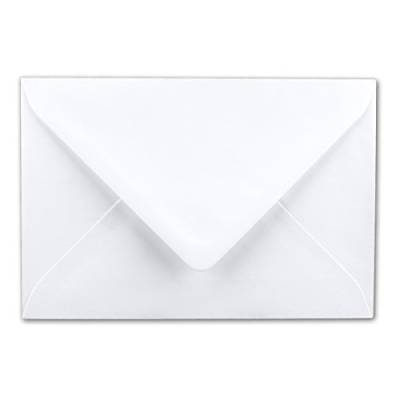 Briefumschläge in Weiß - 300 Stück - Kuverts in DIN B6 Format 120 x 180 mm - Nassklebung - Post-Umschläge ohne Fenster - ideal für Weihnachten, Grußkarten, Einladungen von NEUSER