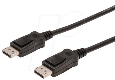 AK DP 135001 - DisplayPort Kabel, DisplayPort Stecker, 1 m, schwarz von NONAME