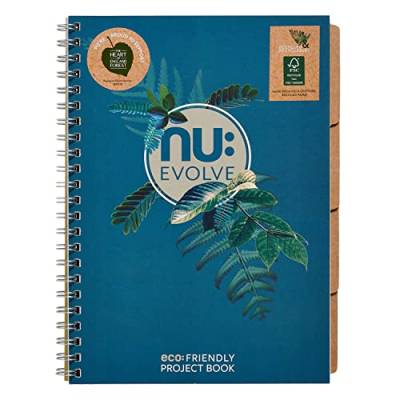 NU Evolution Projektbuch, A4, Blaugrün von NU