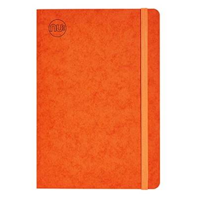 NU Notizbücher – Craze Cloud Range – A5-Tagebuch – Tagebuchbedarf – Schreibwaren-Notizbücher – linierter Notizblock – Orange – 160 Seiten, NU003960-FSC-OR von NU