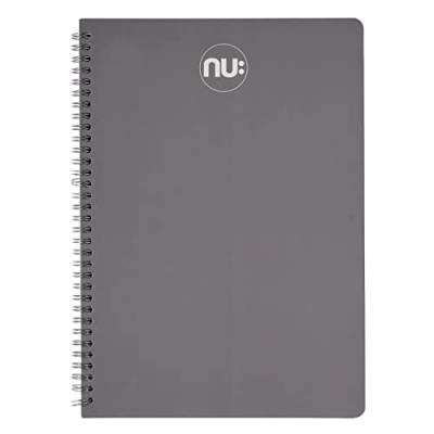 NU: Notizbücher – Spectrum Autumnal Range – graues Tagebuch-Notizbuch – Spiralblock – A4-Notizblock – 150 Seiten von NU