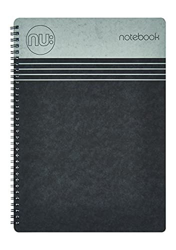 Nu Craze Notizbuch mit Spiralbindung, A5, 110 Seiten, 80 g/m², FSC Papier von NU