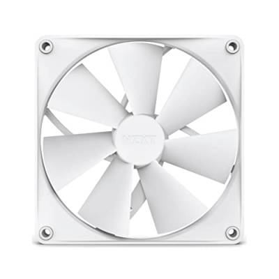 NZXT F140P Static Pressure Fans - RF-P14SF-W1 - Konstanter Druck – Leistungsstarke Kühlung – Lange Lebensdauer – 140-mm-Lüfter Einzelpackung – Weiß von NZXT