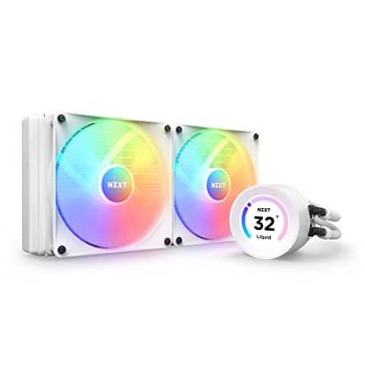 NZXT Kraken Elite 280 RGB - RL-KR28E-W1-280mm AIO CPU Wasserkühlung - 2,36" LCD Display 640x640-2x140mm RGB Core Fans - EIN Breakoutkabel zur einfachen Installation - anpassbar durch NZXT CAM von NZXT