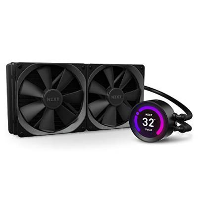 NZXT Kraken Z63 280 mm - RL-KRZ63-01 - AIO RGB CPU Liquid Cooler - Customizable LCD Display - Improved Pump - Powered by CAM V4 - RGB Connector - Aer P 140 mm Radiator Fans (2 Included) von NZXT