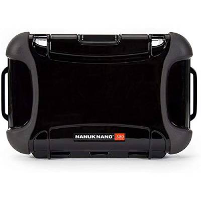 Nanuk 330-0001 Nano Serie wasserdichte große Hartschalentasche für Handys, Kameras und Elektronik (schwarz) von Nanuk
