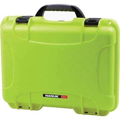 Nanuk 910 Wasserdichter Hartschalenkoffer Mit Plüschschaumeinlage - Limette von Nanuk